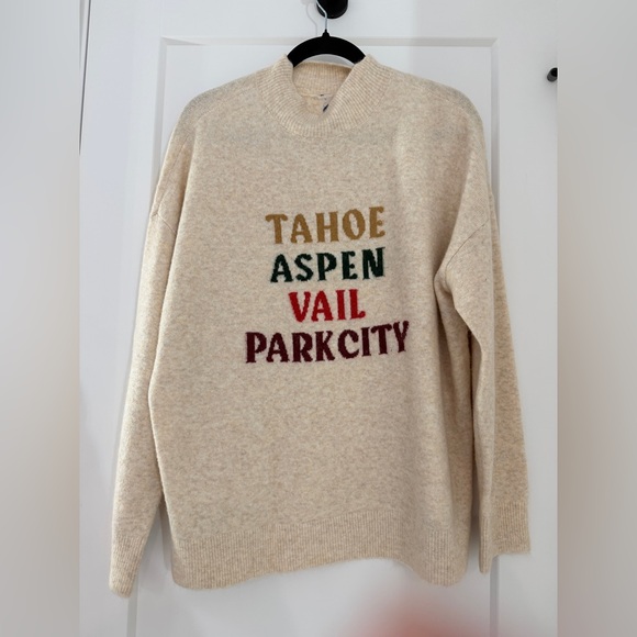 Lou & Grey Sweaters - Lou & Grey Cream Graphic Crewneck Sweater